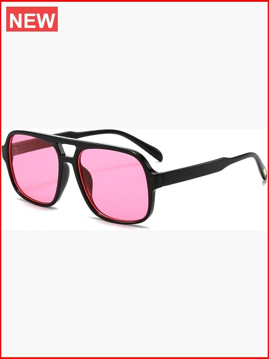 Retro Aviator Sunglasses Classic Square Unisex UV400 Protection main image 6